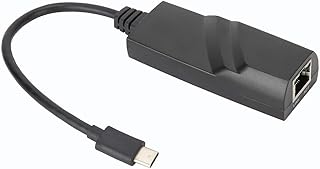 ASHATA USB 3.1 to Gigabit Ethernet Network Adapter, Type C Gigabit Ethernet Adapter Cable, 10Gbps Gigabit Network LAN Adapter Converter for Notebooks, Mobile Phones, Tablets