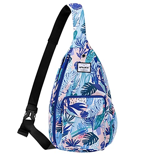 Rope Sling Bag for Women Men Casual Cross Body Daypack Backpack Adjustable Strap Water Repellent for Travel/Sport