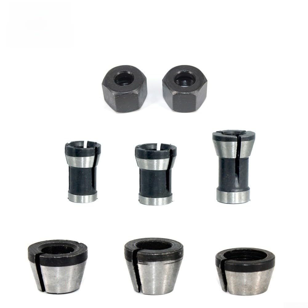 Adaptador Collet para acero Carbono para Fresadora Grabador Adaptador(8 Contains 2)