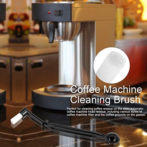 Coffee Grinder Brush, Fdit Cleaning Brush Cleaner Brush with Coffee Spoon for Espresso Machine Bottles Group Head Coffee Machine Nylon Bristles