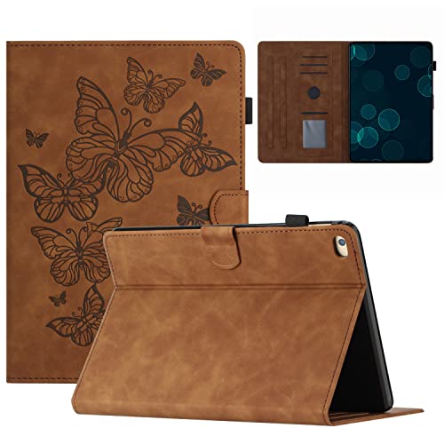 Étui à rabat iPad 6e génération 9.7 pouces avec porte-stylo et support daim