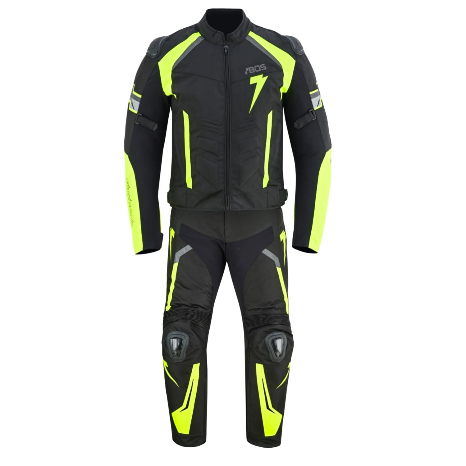 Motorrad kombi Herren Textil 2-teilig mit Protektoren – Biker Motorradanzug mit Motorradjacke & Motorradhose