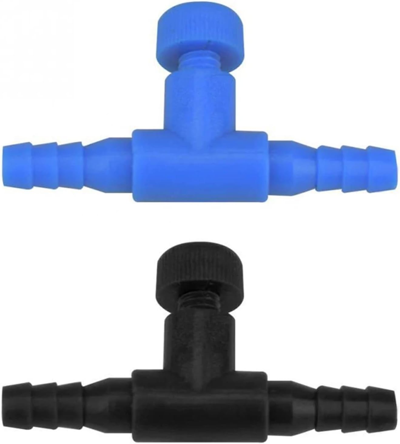 Air Regulating Valve Switch Trachea Control Aquarium Fish Tank Accessories(Black 5Pcs)