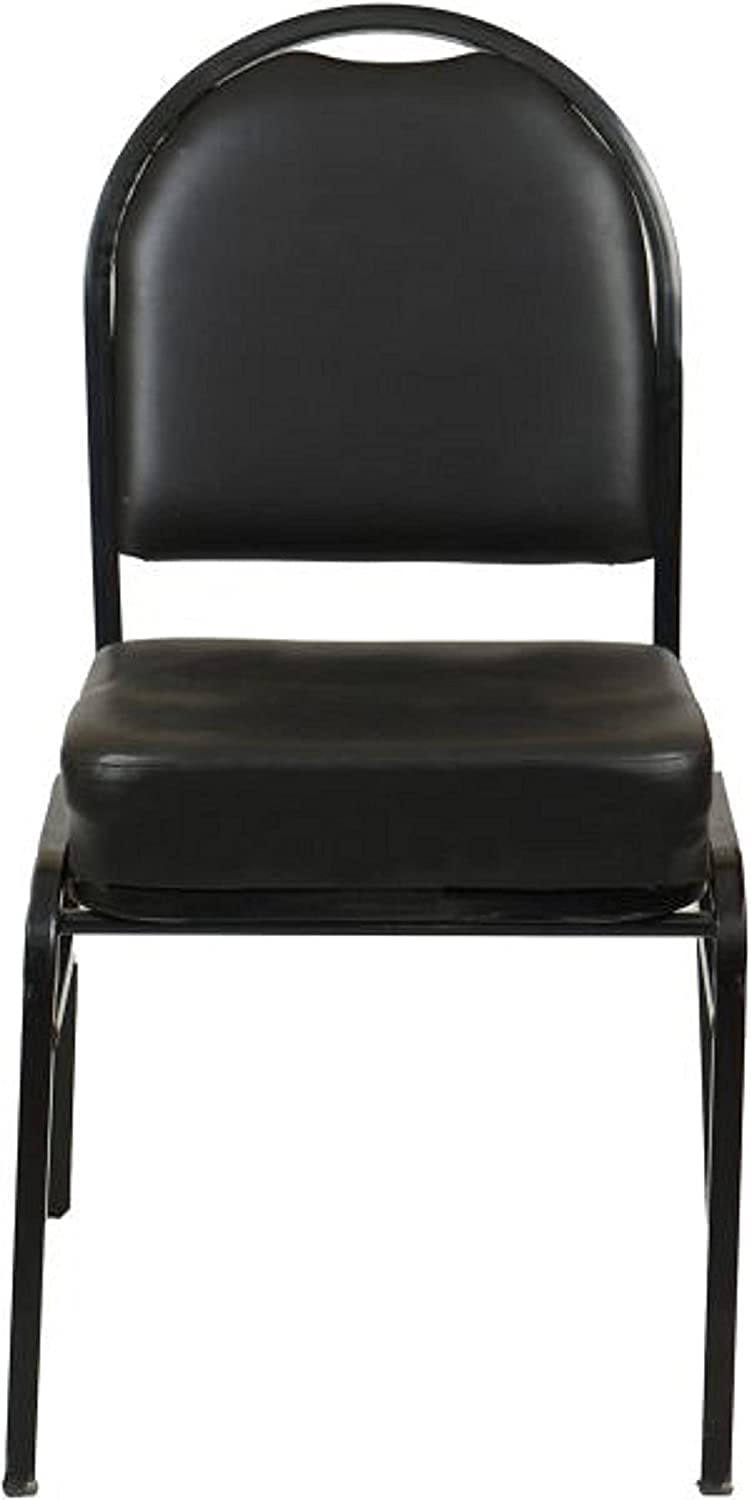Riga Visitor Low Back Chair - Hard PVC - Black