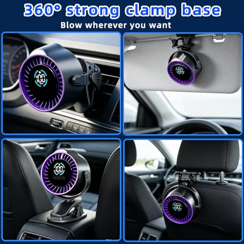 QEPJO 2026 Upgrade Car Fan
