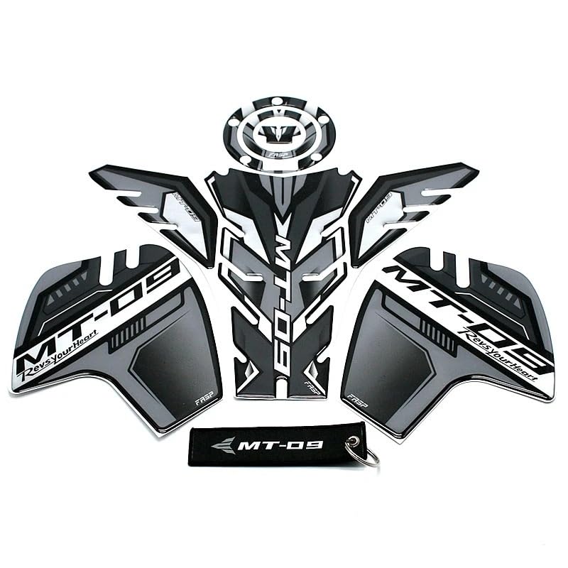 Pad réservoir MT-09 et autocollants de roue pour moto Yamaha 2014-2020