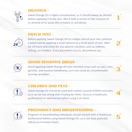 Image of HIQILI Sweet Orange Essential Oil,100% Pure Natural for Diffuser, Aromatherapy-10ml