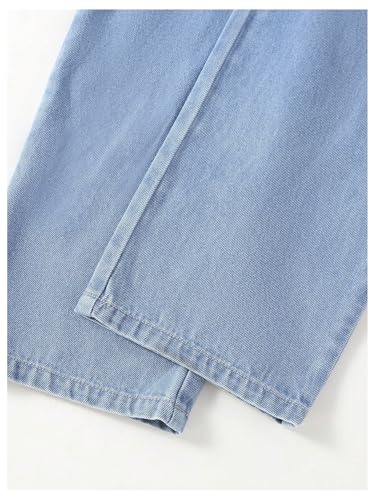 SHENHE Girl's Cute Cherry Graphic Straight Leg Jeans Embroidered Loose Long Denim Pants4