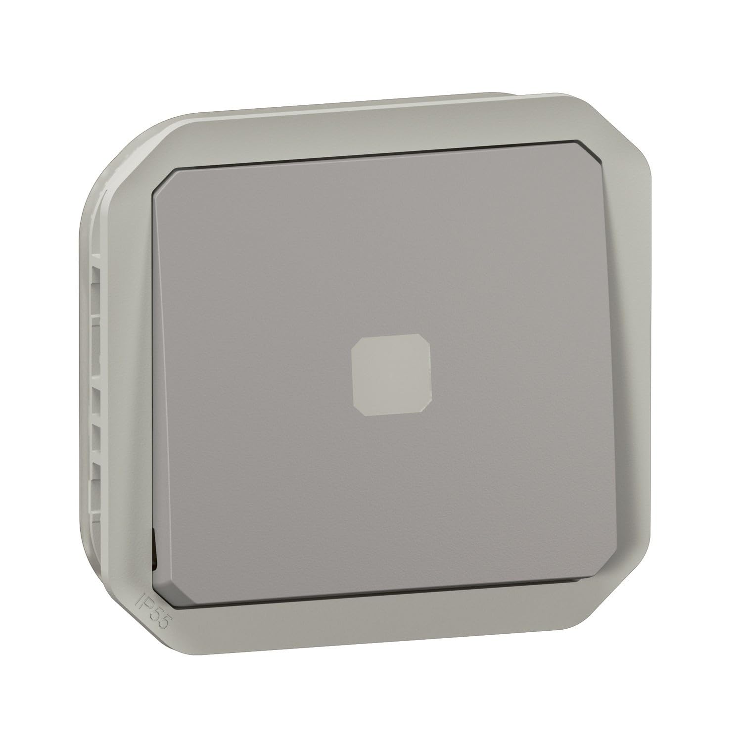 interrupteur temporisé - lumineux - sans neutre - gris - composable - legrand plexo 069504l