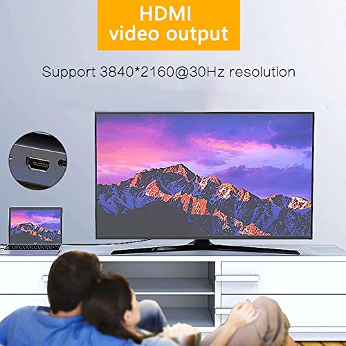 Image of Tobo USB C Hub 12-in-1 Docking Station with DisplayPort 4K, HDMI 4K, VGA, 3 Port USB 3, USB-C PD 100W, Audio 3.5mm, SD /TF Card Reader, Ethernet, For MacBook Pro, Air, iMac, Mac Mini, iPad all Thunderbolt 3(USB-C-12 IN 1) - TD-152TC