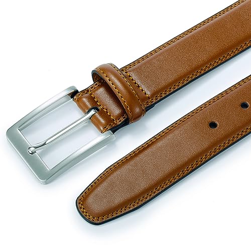 Image of XOUXOU Men's Casual Leather Jeans Belts Classic Work Business Dress Belt with Prong Buckle for Men