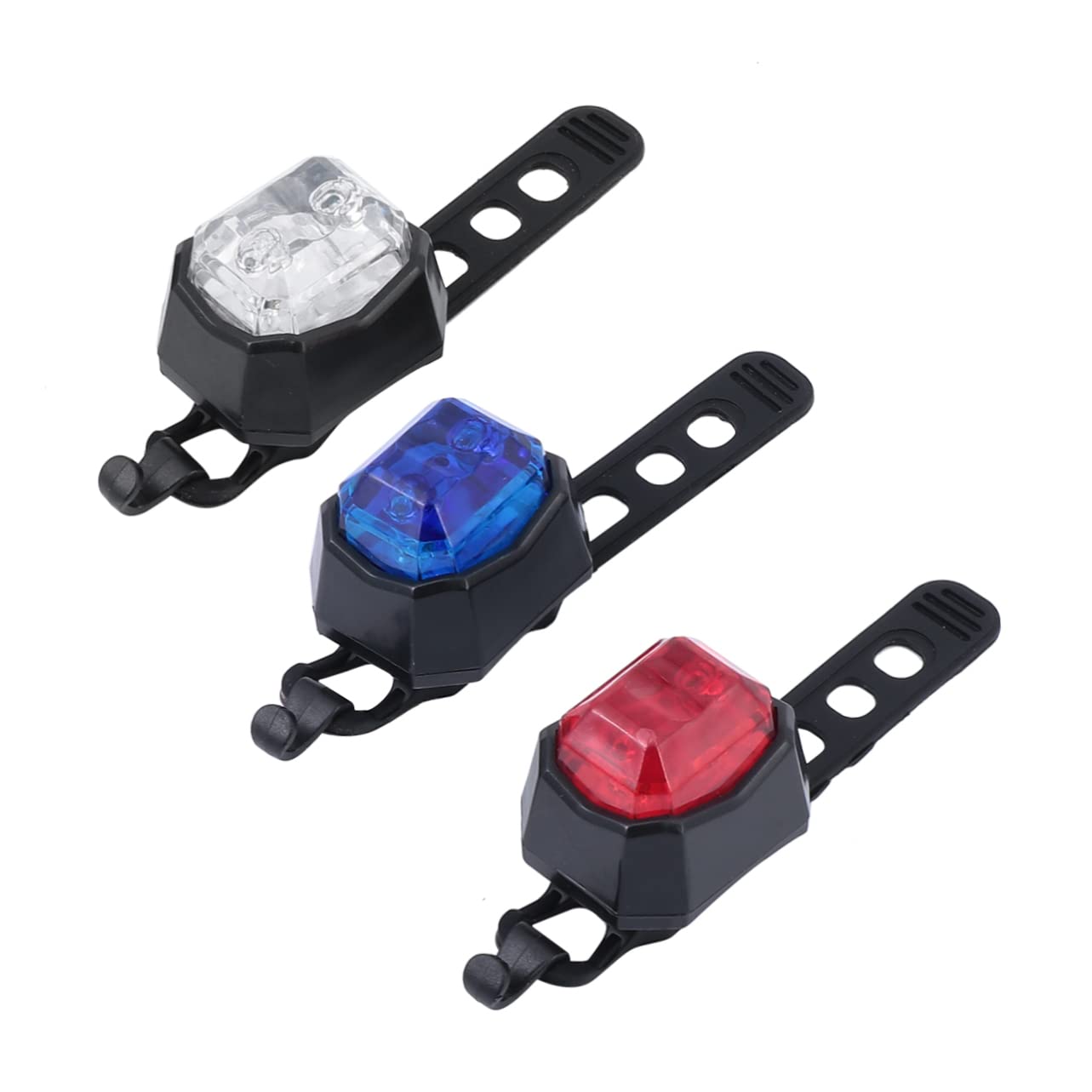 ifundom Bike Taillights 3pcs Mountain Bike Lights Gemstone Safety Warning Tail Light