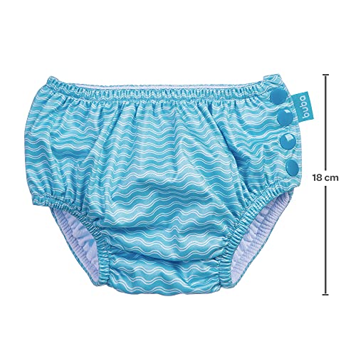 SUNGA DE BANHO COM FRALDA REUTILIZAVEL - ONDAS - G