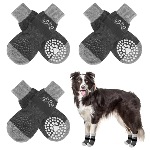 SCENEREAL Anti Slip Dog Socks for Hot/Cold Pavement to Prevent Licking Paws