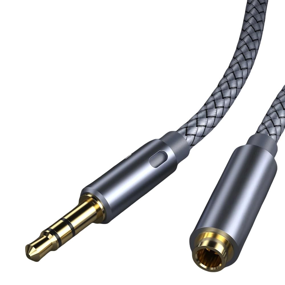 Ja-ck - Cavo di prolunga per cuffie, 3,5 mm, cavo audio AUX da 3,5 mm, splitter femmina (1 m)