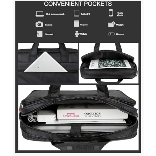 Laptop Bag 14 15 15.6 Inch Briefcase Shoulder Messenger Bag Bussiness Carrying Handbag3