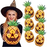 Jenaai - 6 piezas de decoración inflable de verano para Halloween, diseño de piña espeluznante Jack-o-Lantern, pelota de...
