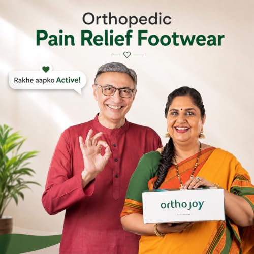 Image of ORTHO JOY House Slipper for Women's Care | Orthopaedic | Diabetic | Acupressure | Comfortable | MCR | Flip Flop Ladies and Girl's Home for Daily Use