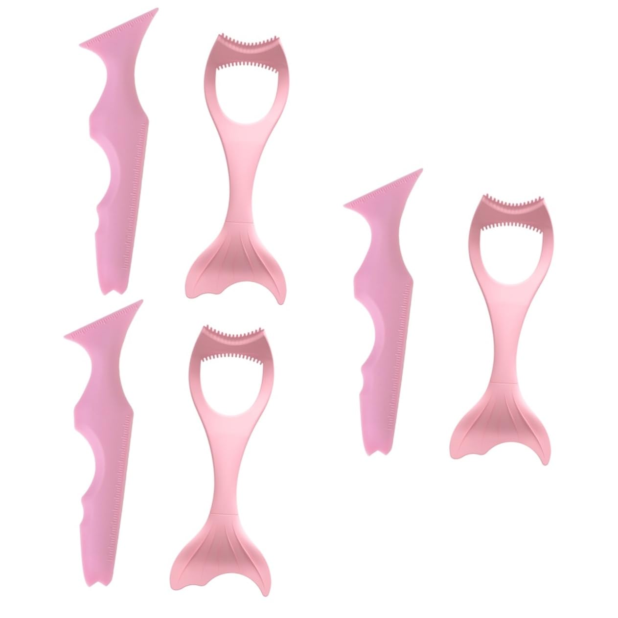 FRCOLOR 6piezas Plantilla De Delineador De Ojos De Silicona Reutilizable Para Maquillaje Para Dibujo De Ojos y Posicionamiento De Labios Herramienta De Belleza Para Principiantes y