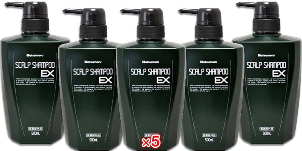 Amazon | 【医薬部外品】ハツモール 薬用スカルプシャンプーEX 500mL×5