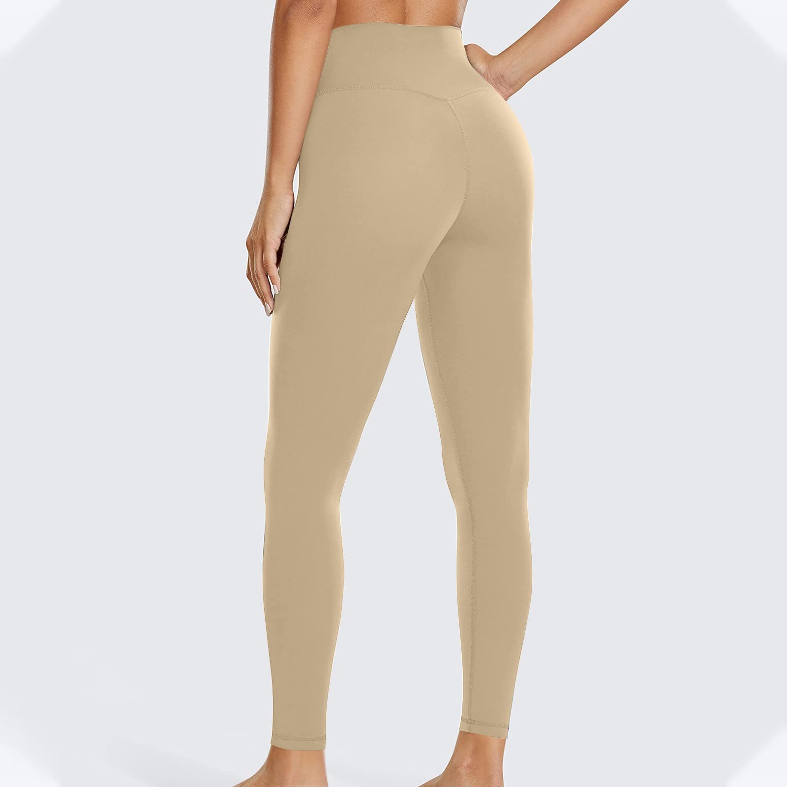 Genérico Pantalones de Yoga para Mujer de 7/8 de Longitud Que reafirman la Cadera, Monocolor, Pantalones de Yoga con Cintura Alta, Entrenamiento, Pantalones Deportivos, Pantalones de Yoga, Pantalones
