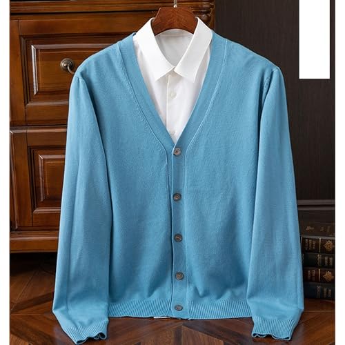 Men's Cardigan Sweaters Long Sleeve Cable Knit Cardigans Slim Fit Casual Button Down Ribbed Sweaters Outerwear2