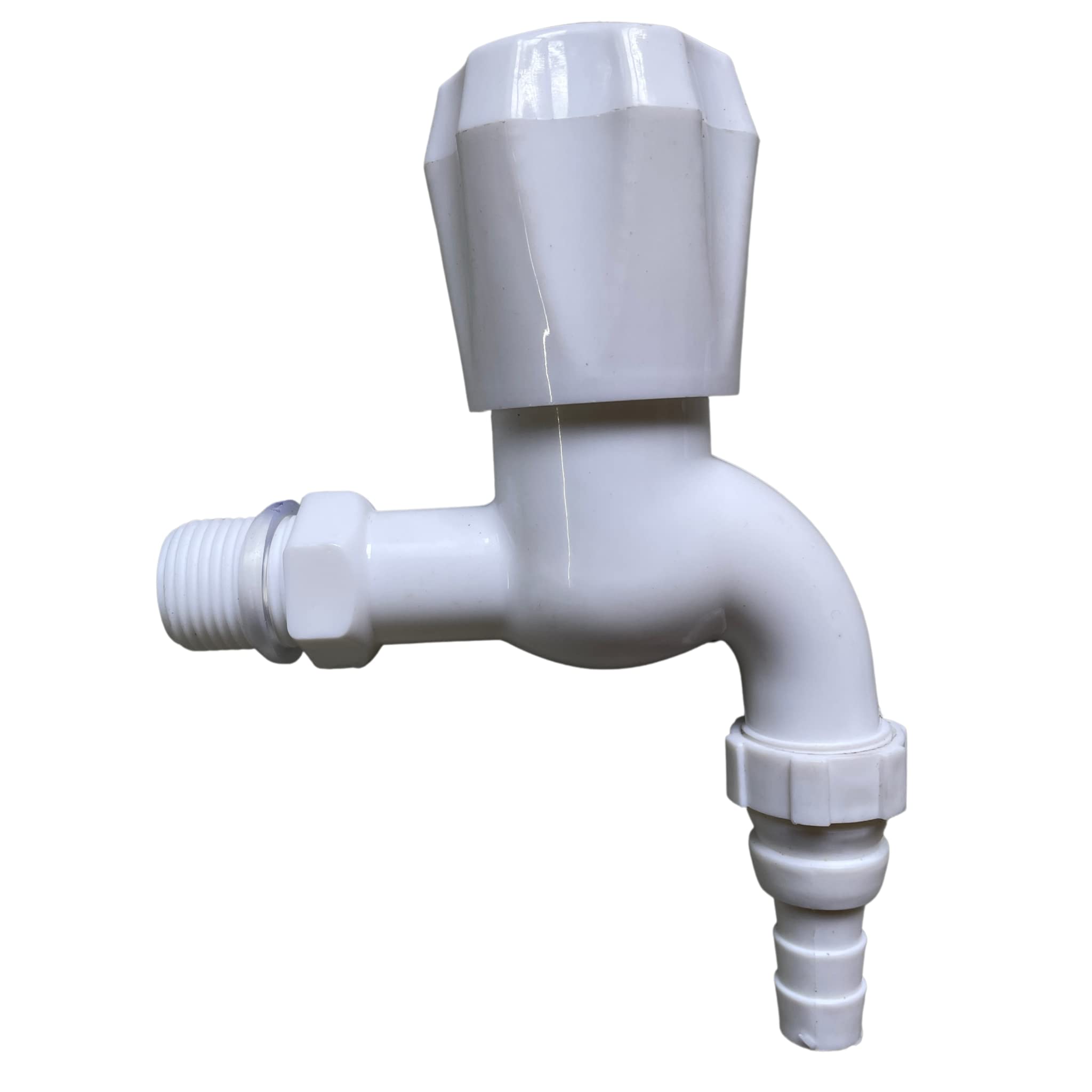 SOCCER Crystal Plastic PVC Nozzle Water Tap Plastic Bib Cock Routing Tap Kitchen Tap Bathroom Bibcock Wash Basin Tap Bathroom Tap Plastic Tap (White, Set of 1) (B09R1WN3NV) Amazon Price History, Amazon Price Tracker