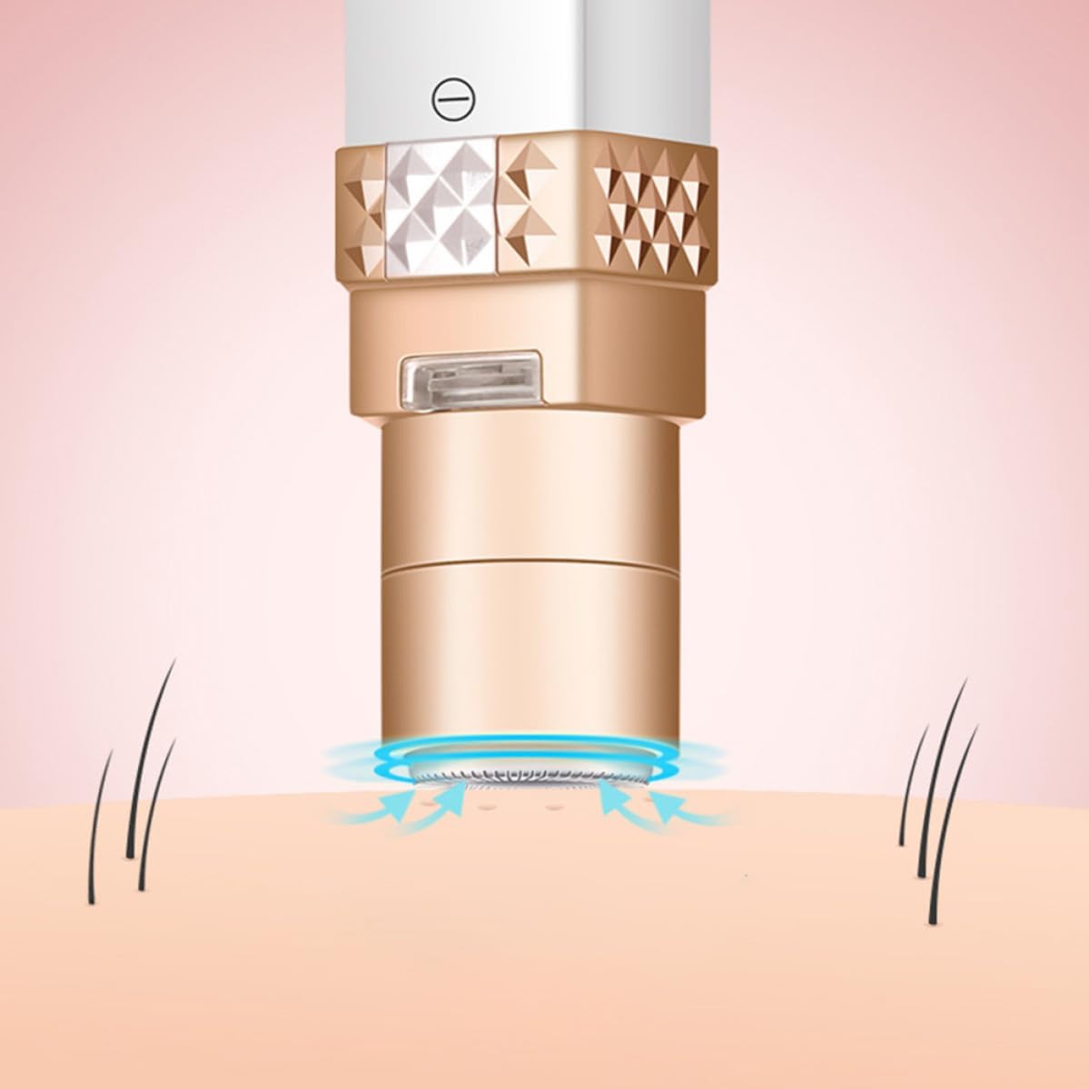 Rechargeable Painless Hair Removal Device for Facial Hair and Eyebrows