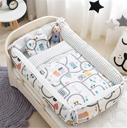 ベビーベッド 新生児 布団セット ベッドインベッド 添い寝 ベビー布団 ベッドガード 折りたたみ 新生児用添い寝ベッド 赤ちゃん 寝具 新生児 ベビーマット (枕、ベッド、掛布団付き) 簡易ベッド 通気性 取り外し 洗える可能 0〜36ヶ月 ベビークッショ