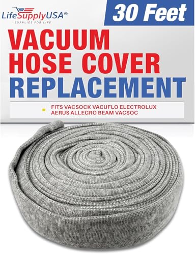 30ft Washable Knitted Hose Sock Cover Replacement for Central Vacuum