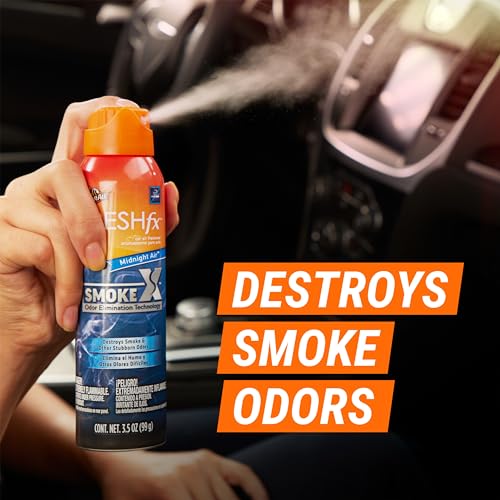 Image of Armor All Fresh FX Smoke X Car Odor Eliminator Spray, Car Air Freshener Spray, Midnight Air Scent, 3.5 Oz (Pack of 2)