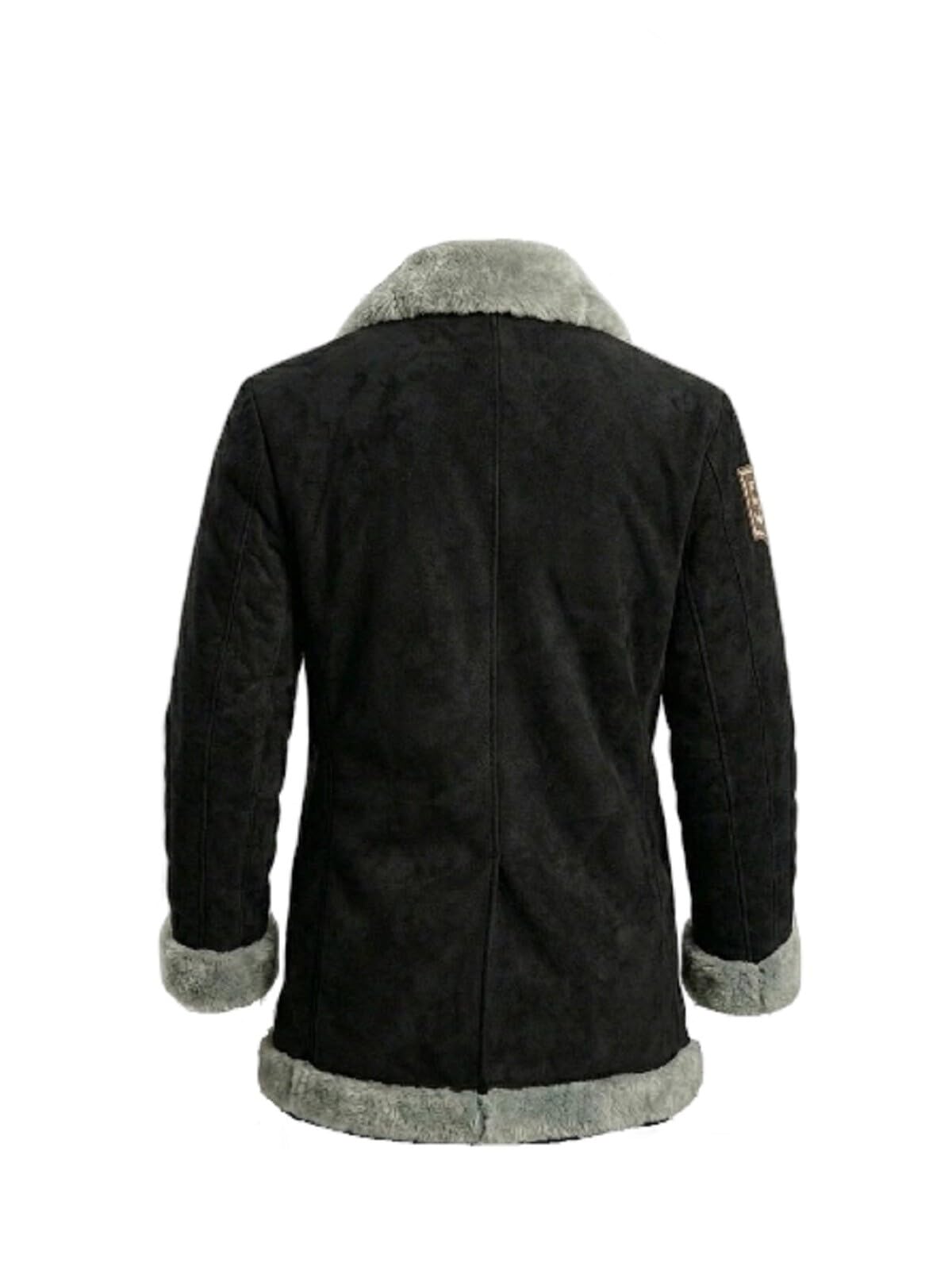 1 Pi3c3 Shearling-Jacke, Premium-Anime, Sanji-inspirierter Cosplay-Mantel, Unisex-Mantel, Halloween