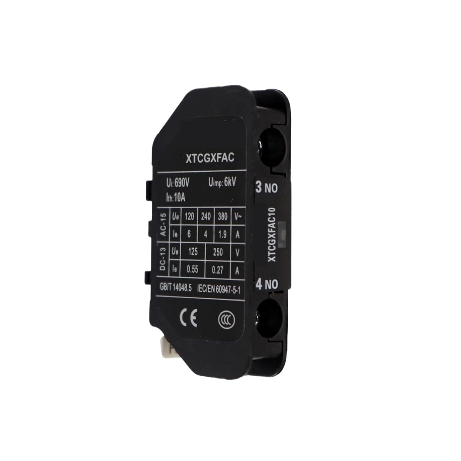 XTCGXFAC10 contactor top-Mounted Auxiliary Contact Module 1NO E Series