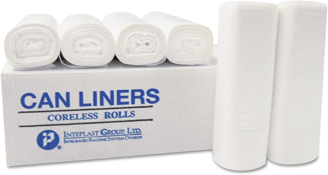 Group High-Density Commercial Can Liners, 7 Gal, 6 Microns, 20" X 22", Clear, 2,000/carton