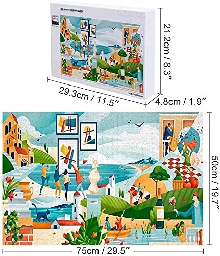 Miniatura 4 de Rompecabezas de 1000 piezas con cita de león "It's Over When You Quit Success" Póster de regalo artístico sin marco, rompecabezas educativo para la