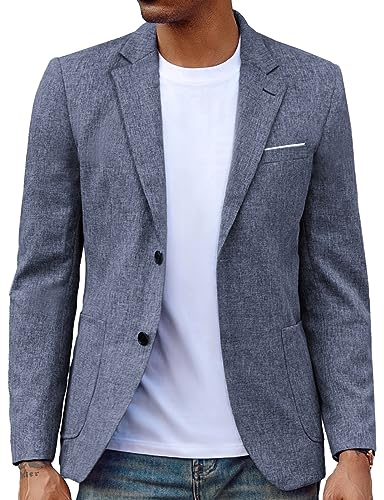 Image of PJ PAUL JONES Mens Casual Sport Coat Blazer Two Buttons Lightweight Business Jackets