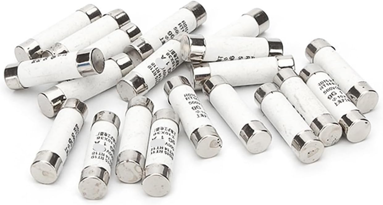 Fusibile del tubo ceramico, Fusibili ceramici ad azione rapida 10x38mm 500V 1A-32A Confezione da 10(10PCS 16A)