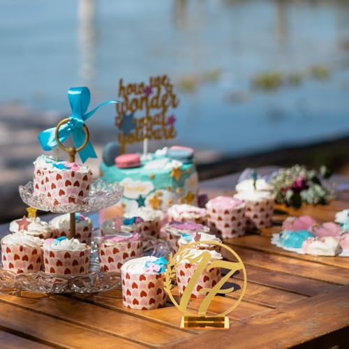 Numéros de table en acrylique doré 1 à 20 pour décoration de mariage