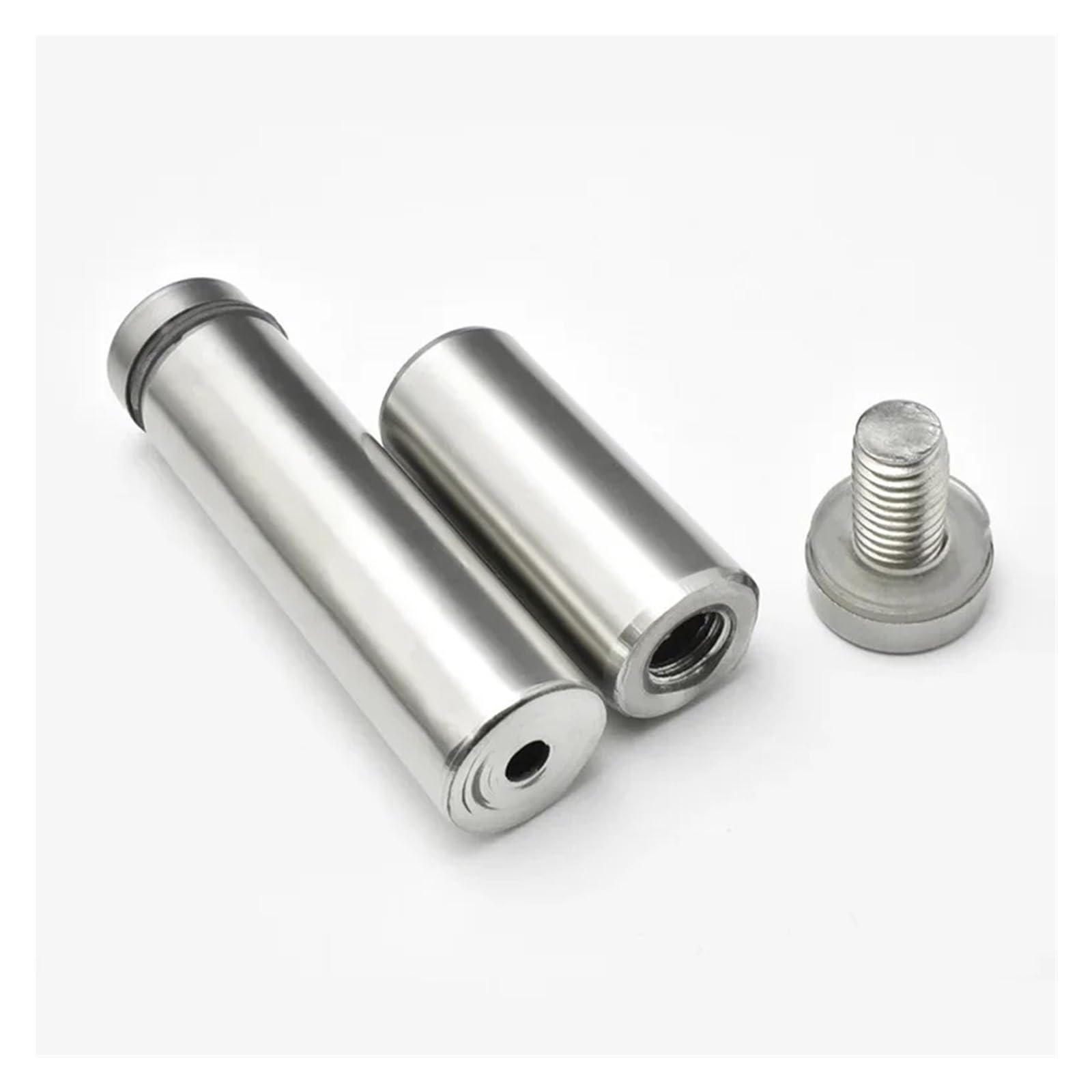 Fijaciones para separadores， 20 piezas, fijaciones de separación de 12 mm, separadores de publicidad de acrílico de acero inoxidable, clavos, tornillos de fijación for carteles publicitarios, hardware