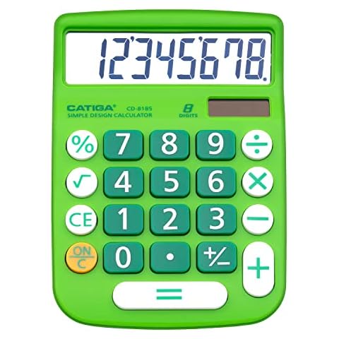 CATIGA CD-8185 Green Office and Home Calculator Cover