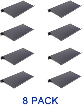 Rack Mount KEYBOARD SHELF 19" 1U Rack Space 8 PACK