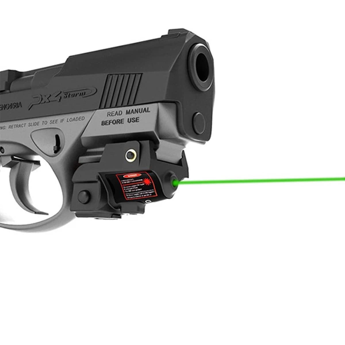 sotto Il Mirino Laser Verde Sospeso, Ricarica USB, Binario di Montaggio Tattico Picatinny, Accessori per Modelli di Tiro a Lungo Raggio Antisismici Puntatore Laser Sospeso