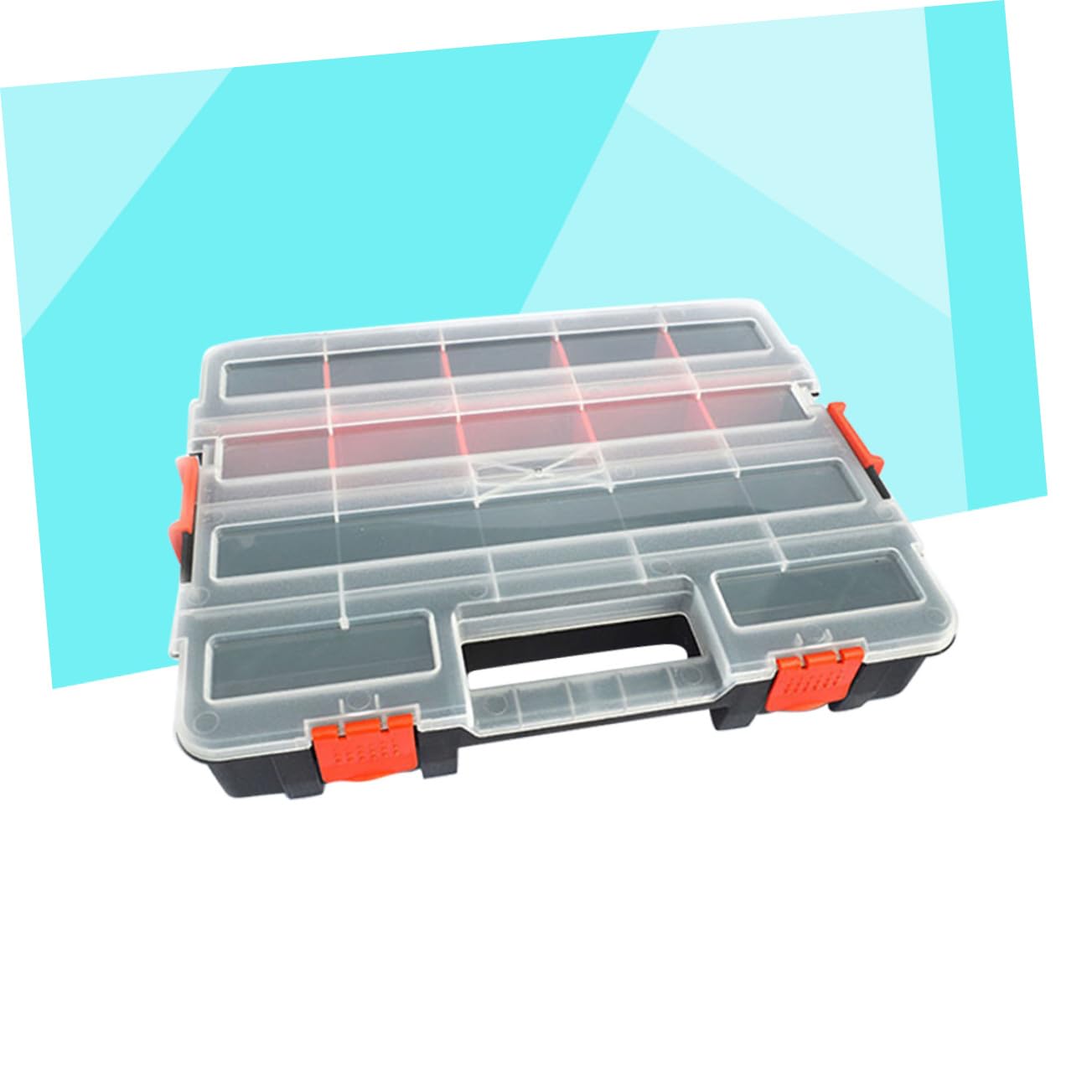 Homoyoyo Caja De Componentes Compartimentos Componentes Electrónicos Portable Soporte De Tornillo Cesta De La Escalera Florero De Lata De Leche Caparazón Superpuesto