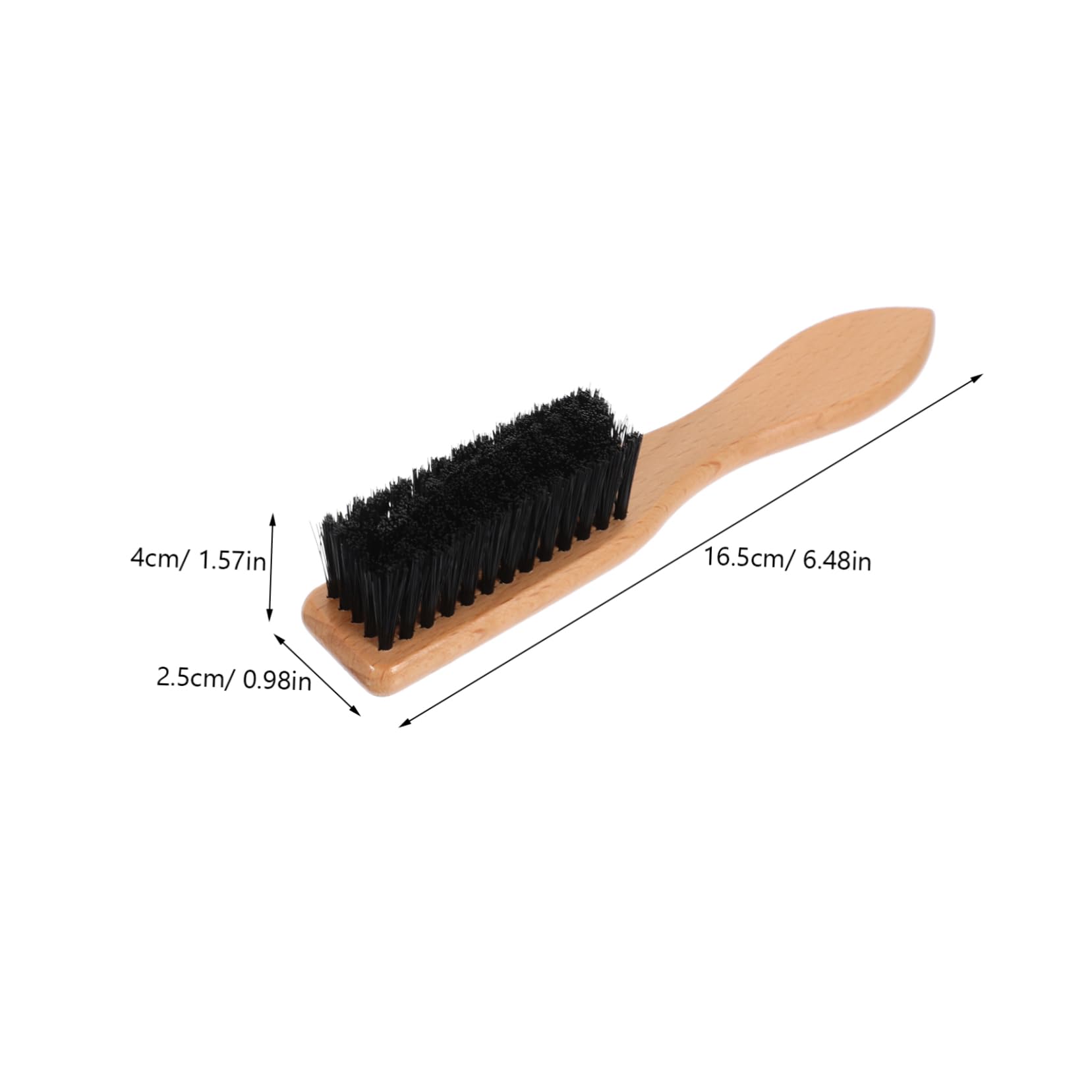 FOMIYES Ergonomic Handle Beard Shaving Brush Made of Natural Bristles Beard Comb