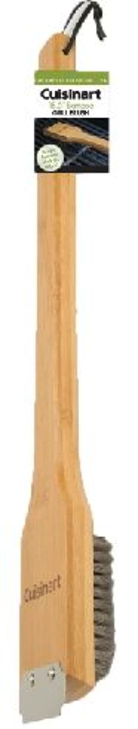 Cuisinart CGWM-059 Bambus-Grillbürste mit Edelstahl-Bürstenkopf, 45,7 cm