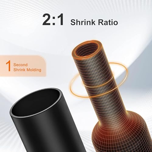 Image of 560Pcs Heat Shrink Tubing 2:1 Kit | Electrical Wire Cable Repair Insulation Sleeving Wrap Assortment Box for DIY Electronics Automotive | 12 Sizes 5 Colors (Black,Red,Blue,Yellow,Green)