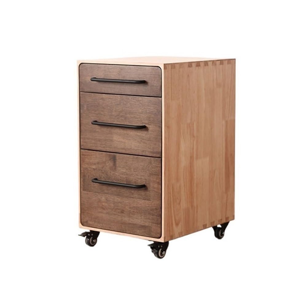 MYUYEE Vertical Storage Cabinet With Drawers, Under-Desk File Nizer, Removable Low Chest For Efficient Disposal And Storage, (Bruin)