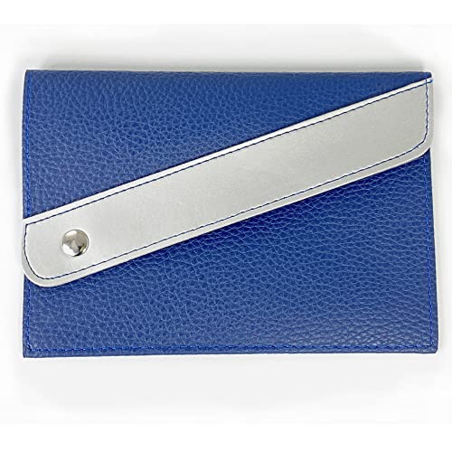 Porta Documenti Auto In Pelle PU Con Chiusura Magnetica - Organizer Per Patente, Assicurazione E Carte, Nero, 24x13 Cm - 3