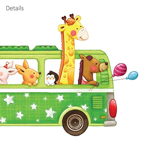 DECOWALL-DA-18062P1506B-Animal-Transports-and-Biplanes-Kids-Wall-Stickers-Wall-Decals-Peel-and-Stick-Removable-Wall-Stickers-for-Kids-Nursery-Bedroom-Living-Room-dcor
