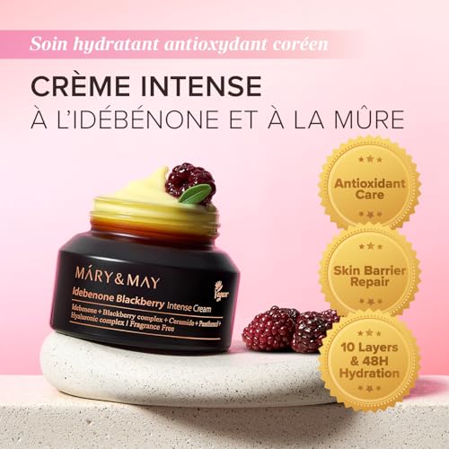 MARY & MAY Idebenone + Blackberry Crème intense (70 g) – vue 2